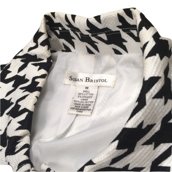 Susan Bristol Black and White Blazer Jacket - Picture 4 of 6